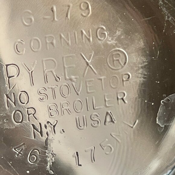 Vintage Pyrex 175ml Glass Custard Cups Set Of 2 By Corning 486 - Picture 6 of 7